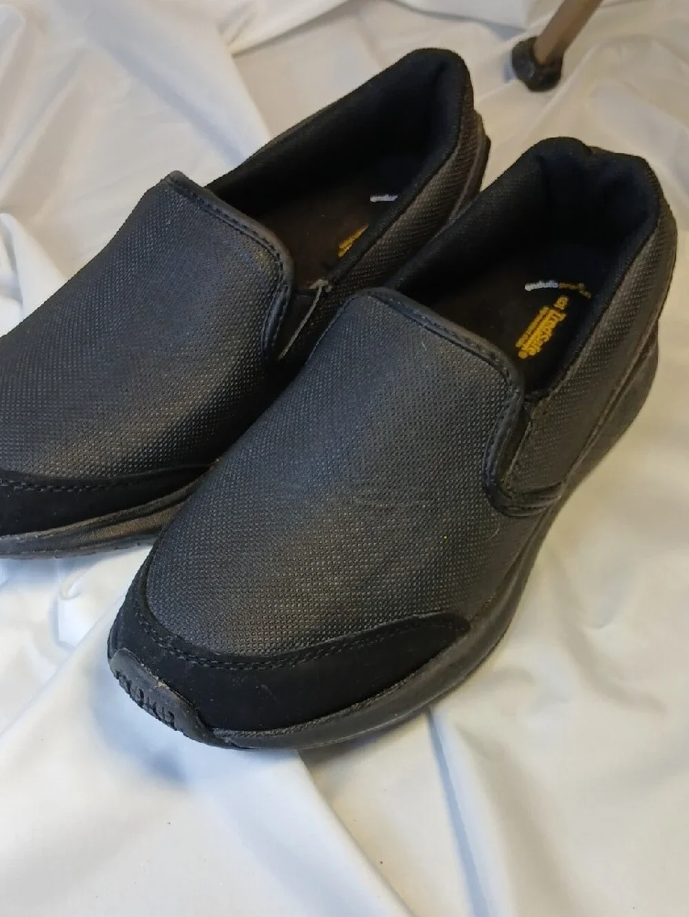 Tred Safe Women's Black Slip-On slip resistant Loafers